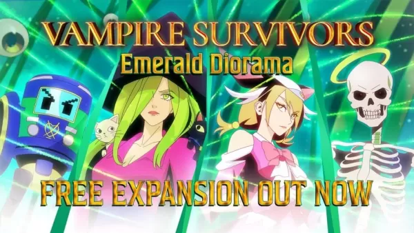 SaGa-Inspired DLC 'Emerald Diorama' and Cross-Save Update Released for Vampire Survivors