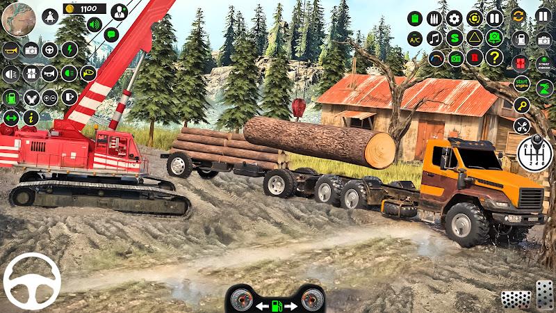 Snow Mud Truck Runner Offroad Captura de tela 0