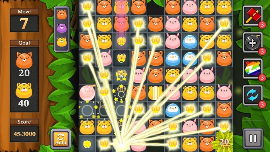 Jungle Match Puzzle Captura de tela 0