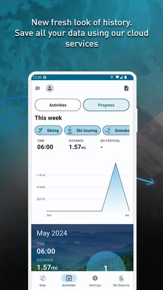 SkiPal - Accurate Ski Tracks ဖန်သားပြင်ဓာတ်ပုံ 2