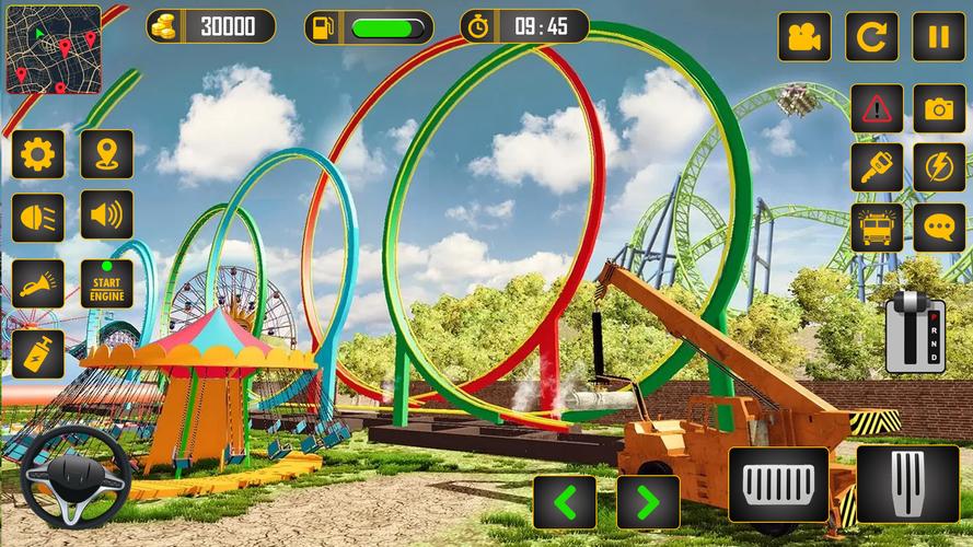 Roller Coaster Builder Game Captura de pantalla 3