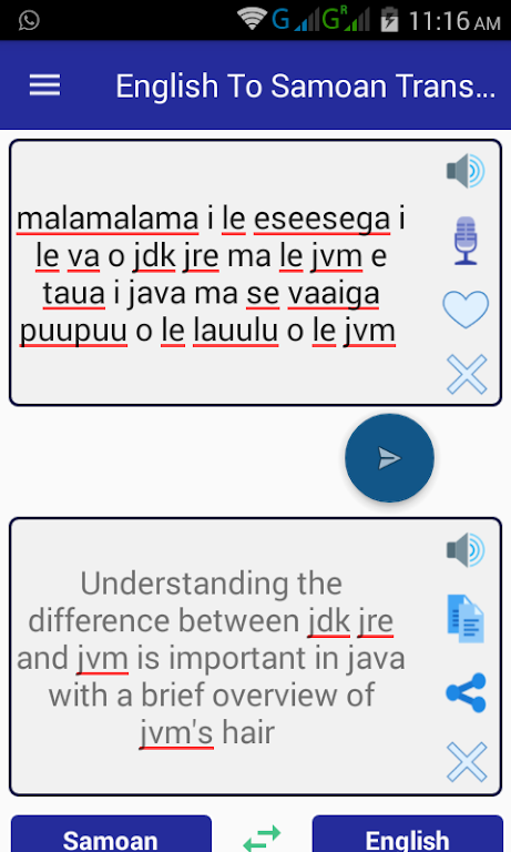 English Samoan Translator Screenshot 1