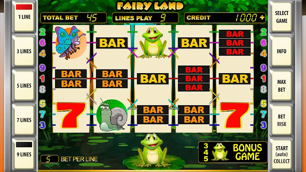 Slot machines Fairy Land Deluxe Zrzut ekranu 1