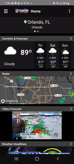 News 6 Pinpoint Weather - WKMG Screenshot 0