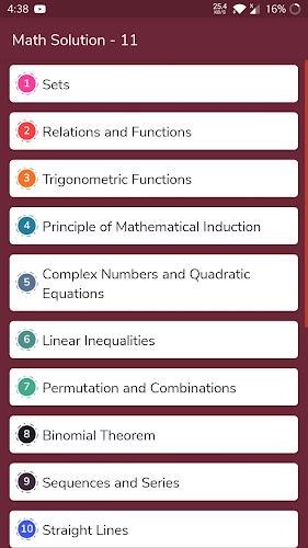 Class 11 Maths Solution NCERT Schermafbeelding 0