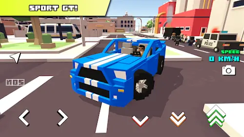 Blocky Car Racer 螢幕截圖 0