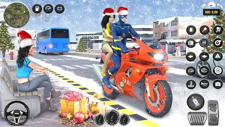 Superhero Bike Taxi Bike Games Ảnh chụp màn hình 3