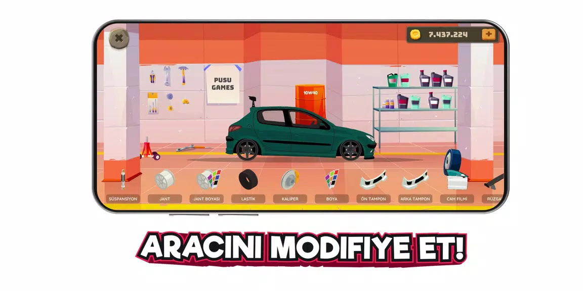 Schermata 2d Car Series Tuning Game 2