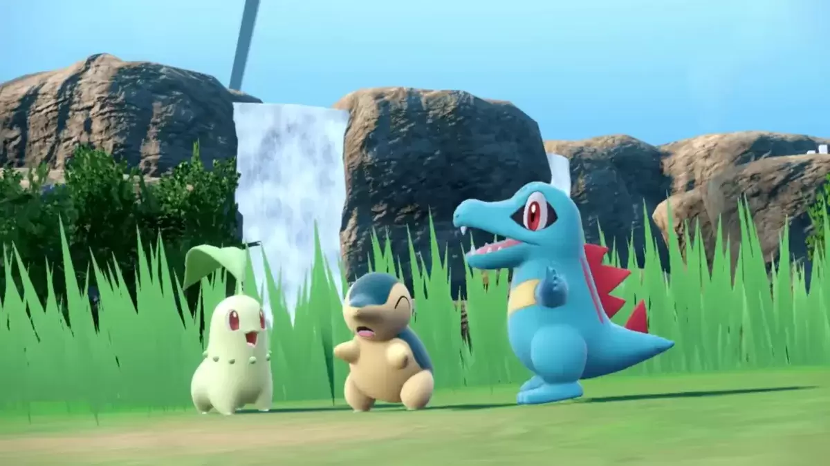 Gen 2 Starters Chikorita, Cyndaquil และ Totodile ในPokémon Scarlet & Violet