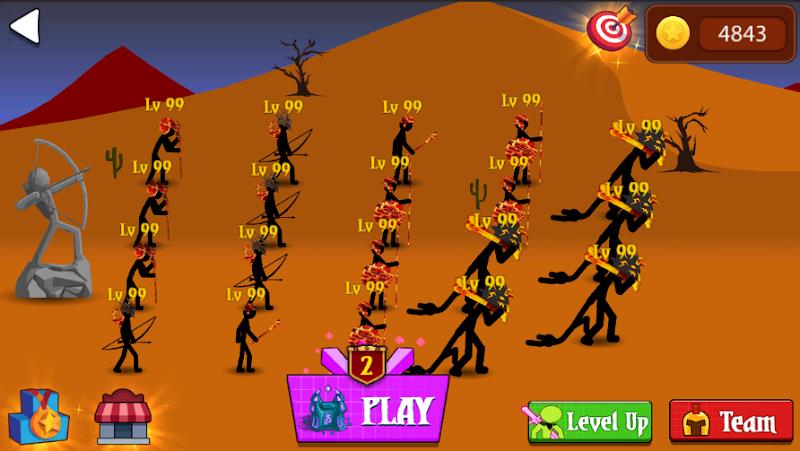 Stickman War : Defense Battle Ảnh chụp màn hình 1