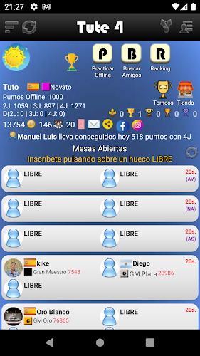 Tute Torneos Screenshot 1