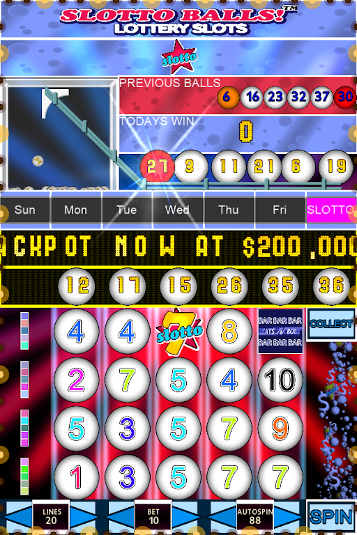 Slotto Balls™ Lottery Fruit Machine 螢幕截圖 1