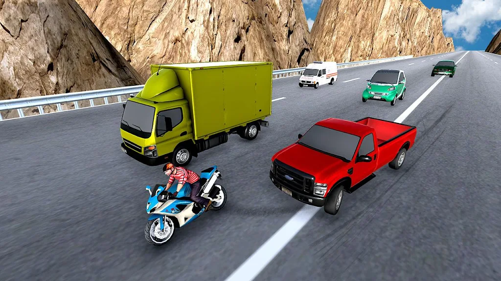 City Bike Traffic Race in Crowd Taxi 3D 스크린샷 3