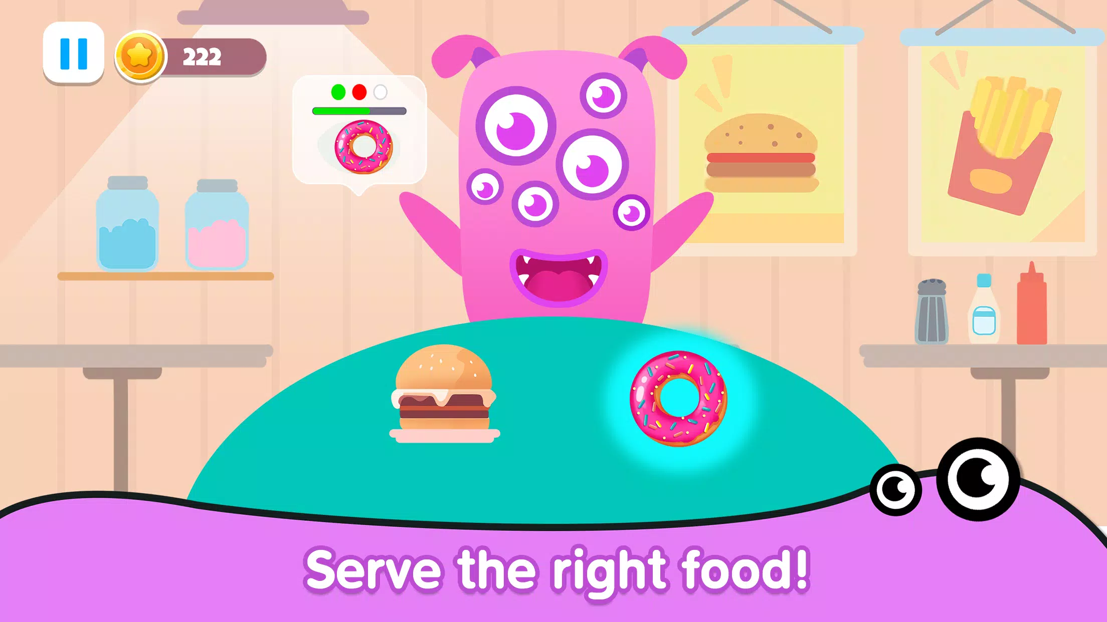 Kitchen monster games for kids Schermafbeelding 1