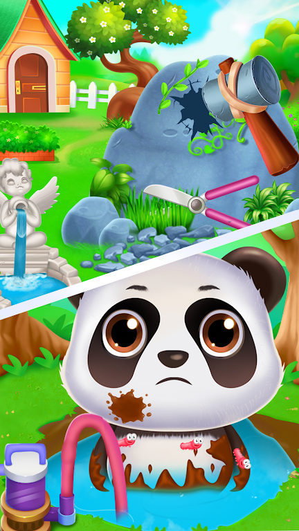 Panda caretaker pet salon game ဖန်သားပြင်ဓာတ်ပုံ 2