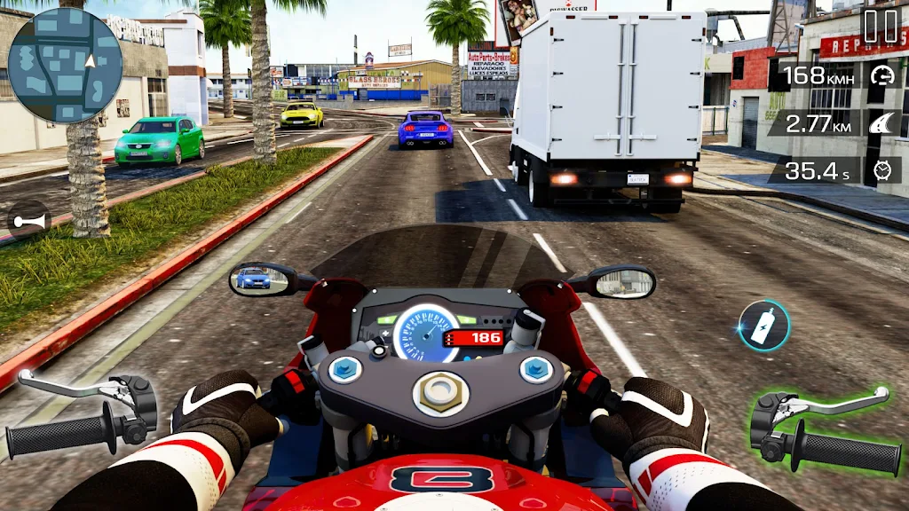 Highway Bike Riding Simulator Screenshot 2