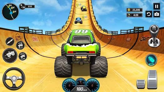 Monster Truck Mega Ramp - Extreme Stunts GT Racing Ảnh chụp màn hình 0