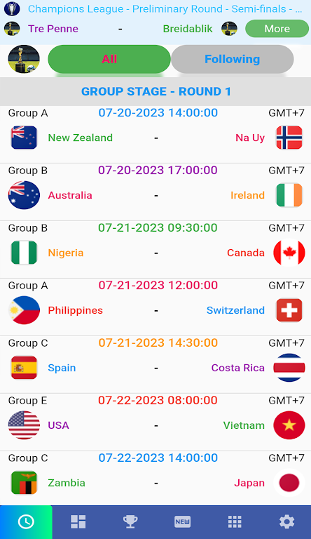 Female Cup Matches 스크린샷 0