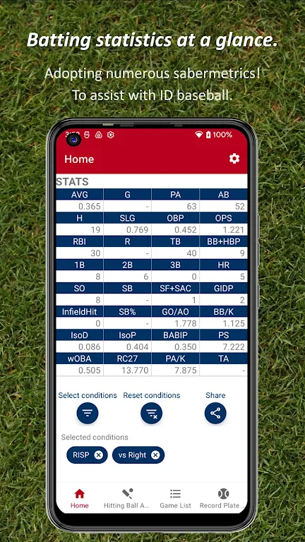 Batting STATS Manager Schermafbeelding 0