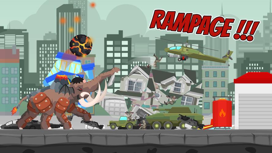 Hybrid Mammoth: City Rampage Captura de pantalla 3