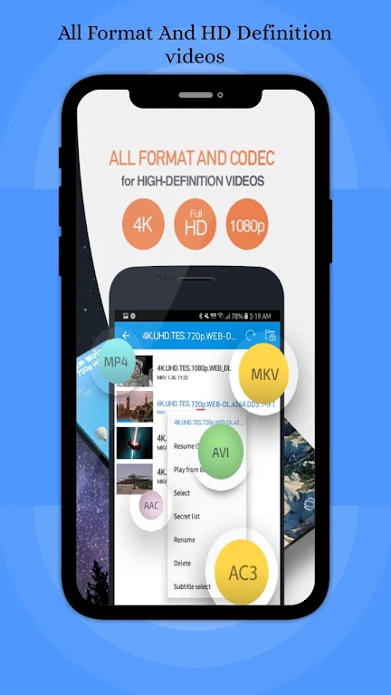 SNXX VIDEO PLAYER 2020 : All Format Video Player Tangkapan skrin 1