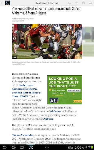 AL.com: Alabama Football News Screenshot 2