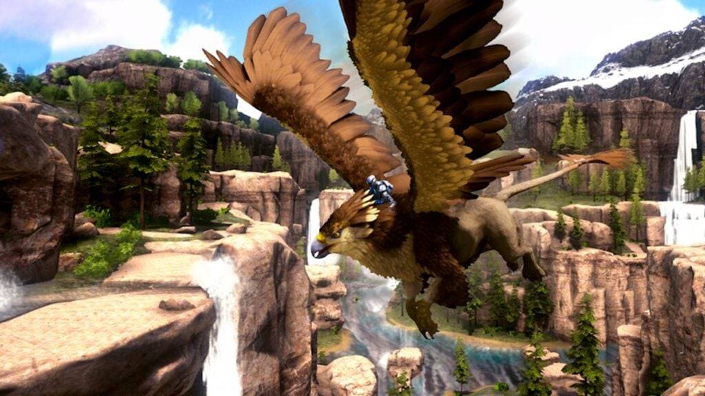 Ark Mobile의 Ragnarok지도에서 새로운 생물체를 발견하고 Griffins