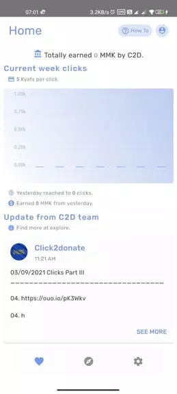 Click 2 donate ဖန်သားပြင်ဓာတ်ပုံ 0