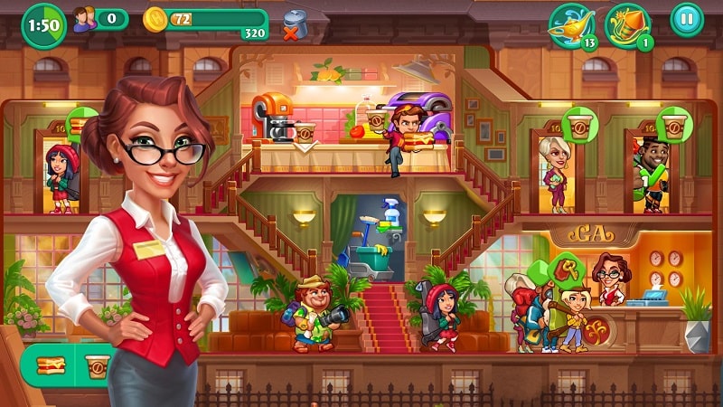 Grand Hotel Mania:Hotel Spiele Screenshot 2