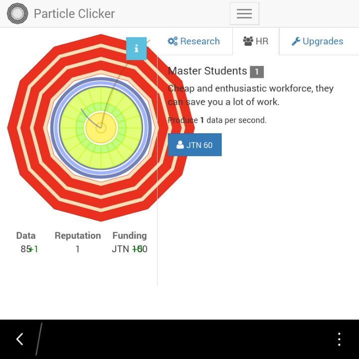 Schermata Particle Clicker 2