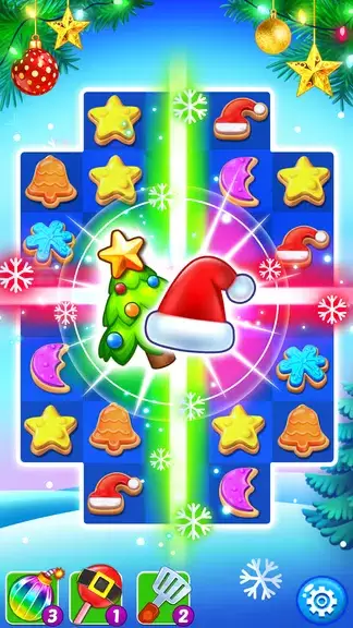 Christmas Cookie: Match 3 Game Ekran Görüntüsü 0