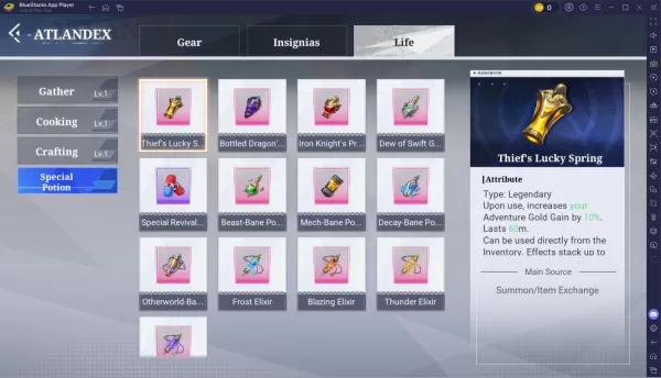 Atlan Crystal Survival-Handbuch: Kochen, Sammeln, Bergbau