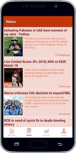 Live Cricket Score & News 螢幕截圖 2