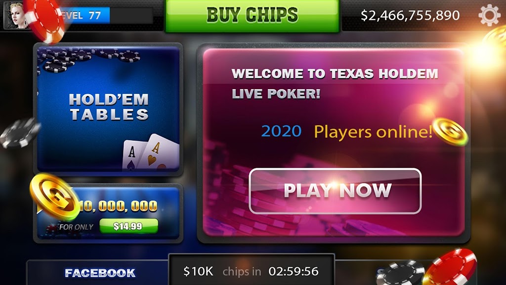 Spark Poker - Live Texas Holdem Casino 螢幕截圖 1