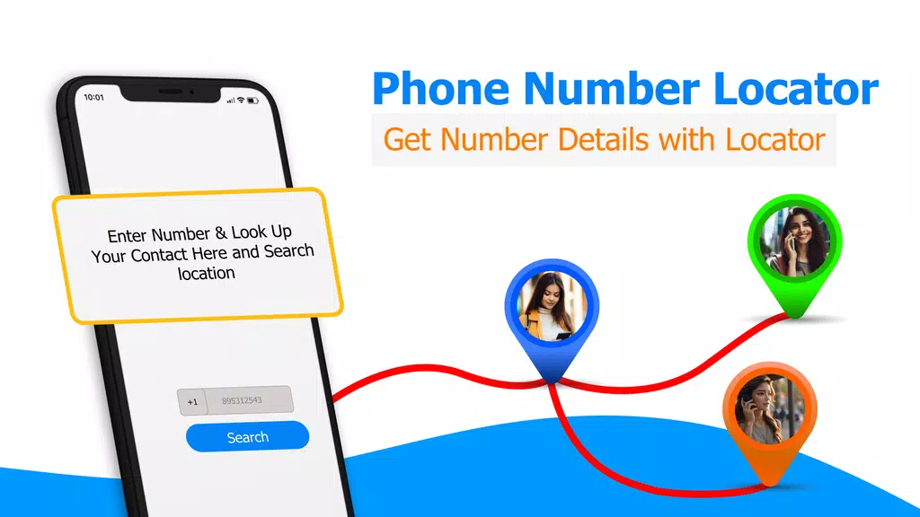 GPS Mobile Number locator App スクリーンショット 1
