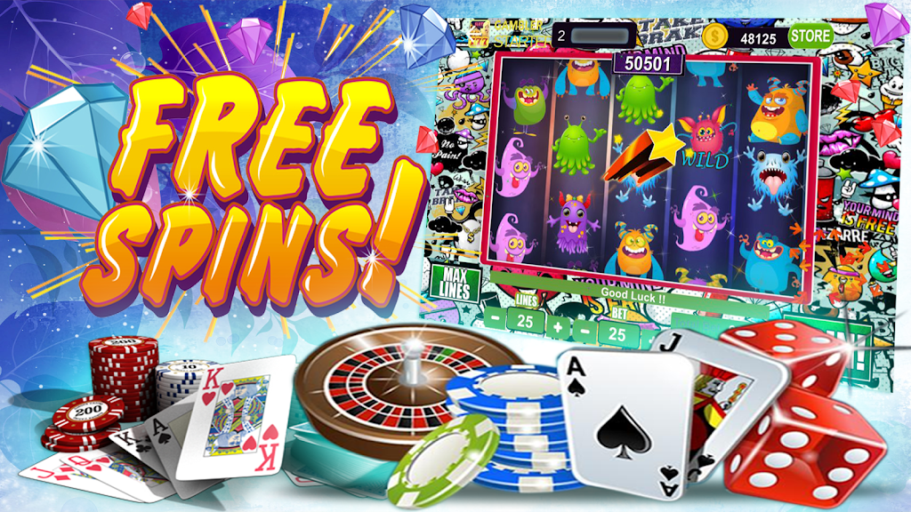 Monster Slots – Free Vegas Casino Schermafbeelding 0