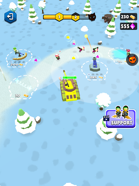 Base Defence: Army Rush Mod Schermafbeelding 2