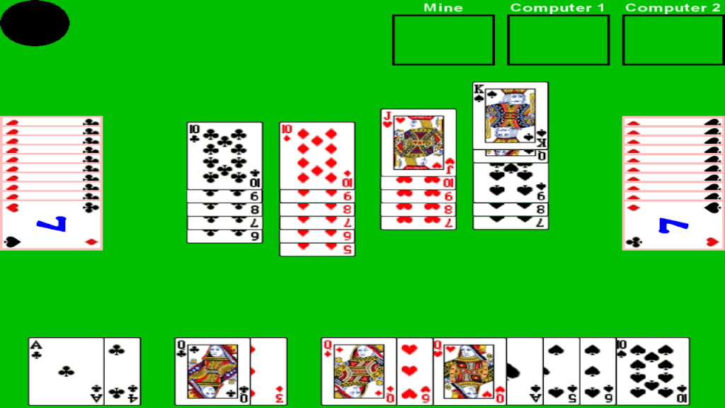 Schermata Seven Card Game - Simple and Fun Game 2