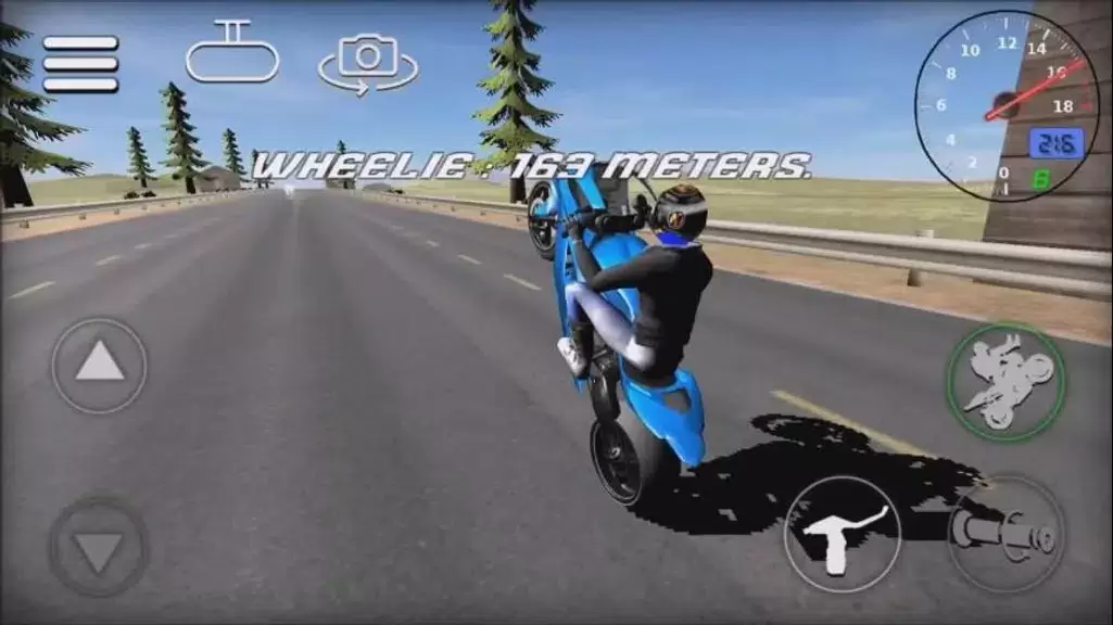 Wheelie Bike 3D game স্ক্রিনশট 0