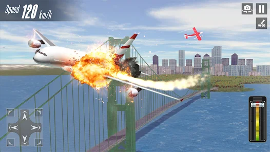 Plane Crash 3d: Airplane Games 螢幕截圖 1