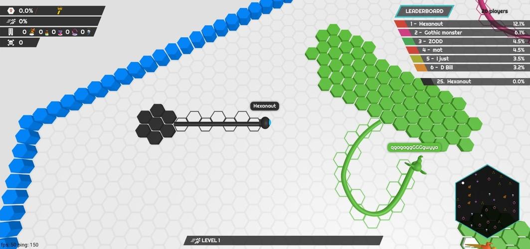 hexanaut.io 螢幕截圖 0