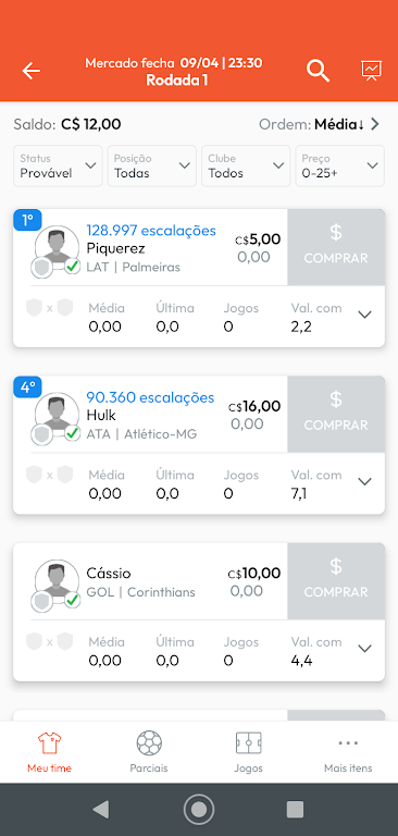 Parciais CFC应用截图第1张