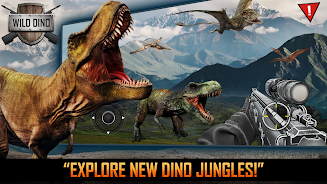 Wild Dino Hunting Jungle Games Ekran Görüntüsü 1