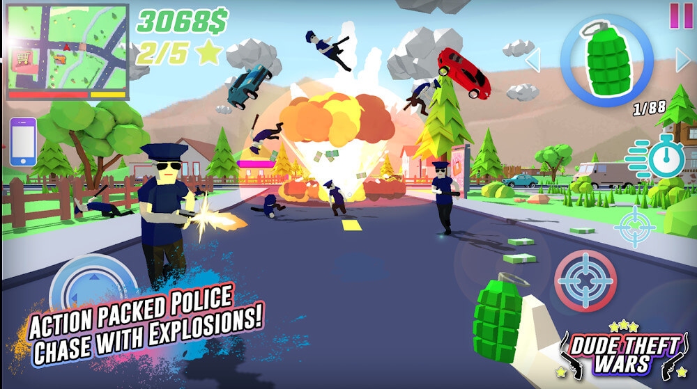 Dude Theft Wars FPS Open world 螢幕截圖 0