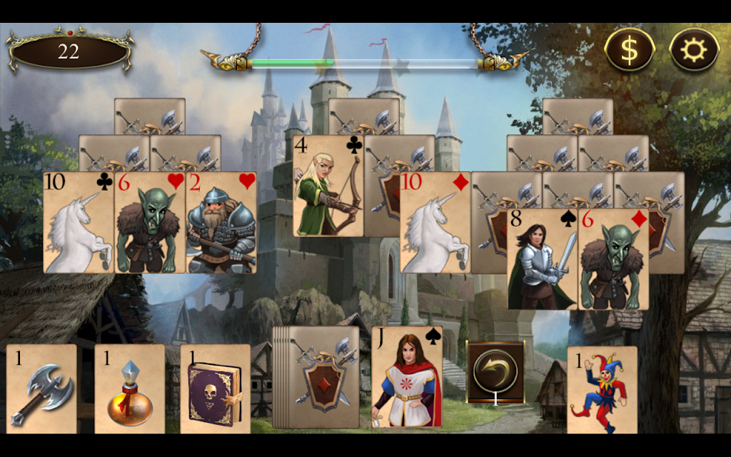 Legends of Solitaire Curse of the Dragons TriPeaks স্ক্রিনশট 3