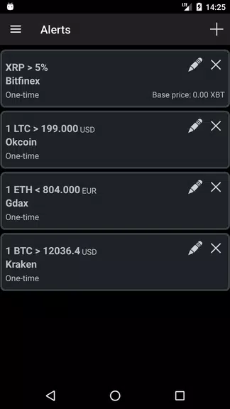 Bitcoin Ticker Widget Captura de pantalla 3