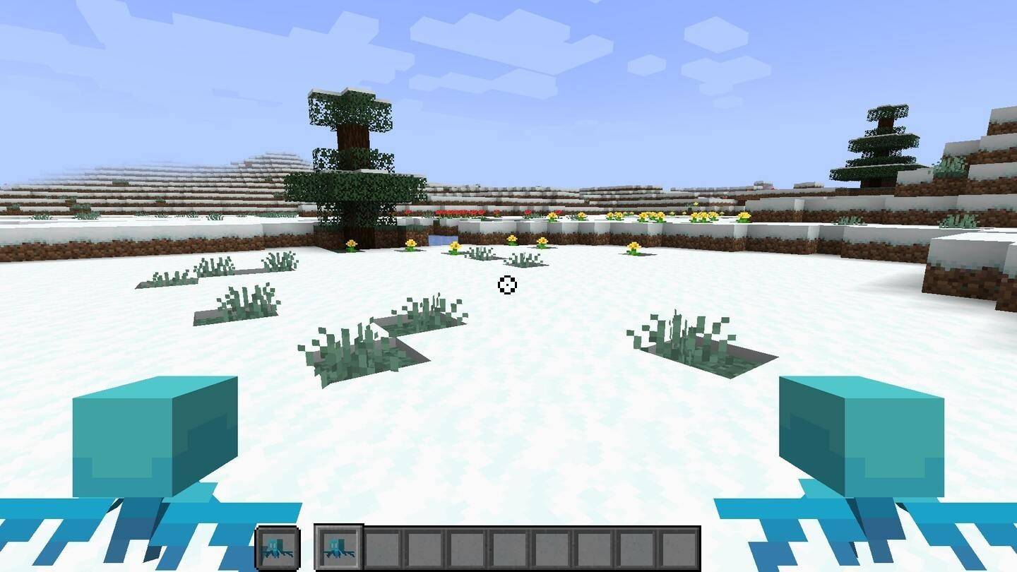 Semilla de bioma de nieve de Minecraft