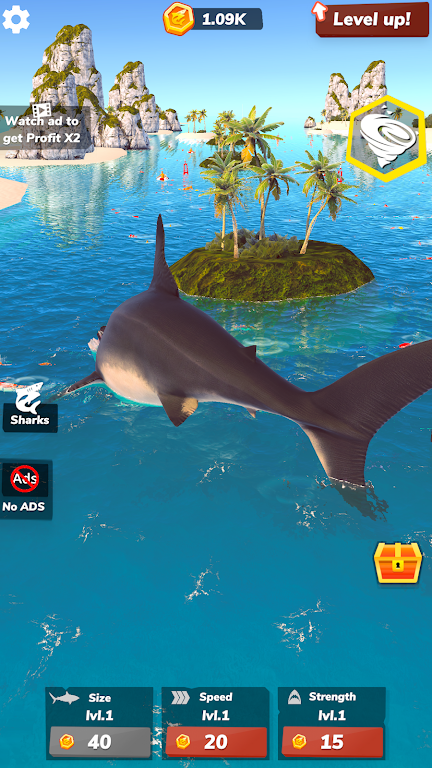 Idle Shark 2-Mega Tycoon Game Screenshot 2