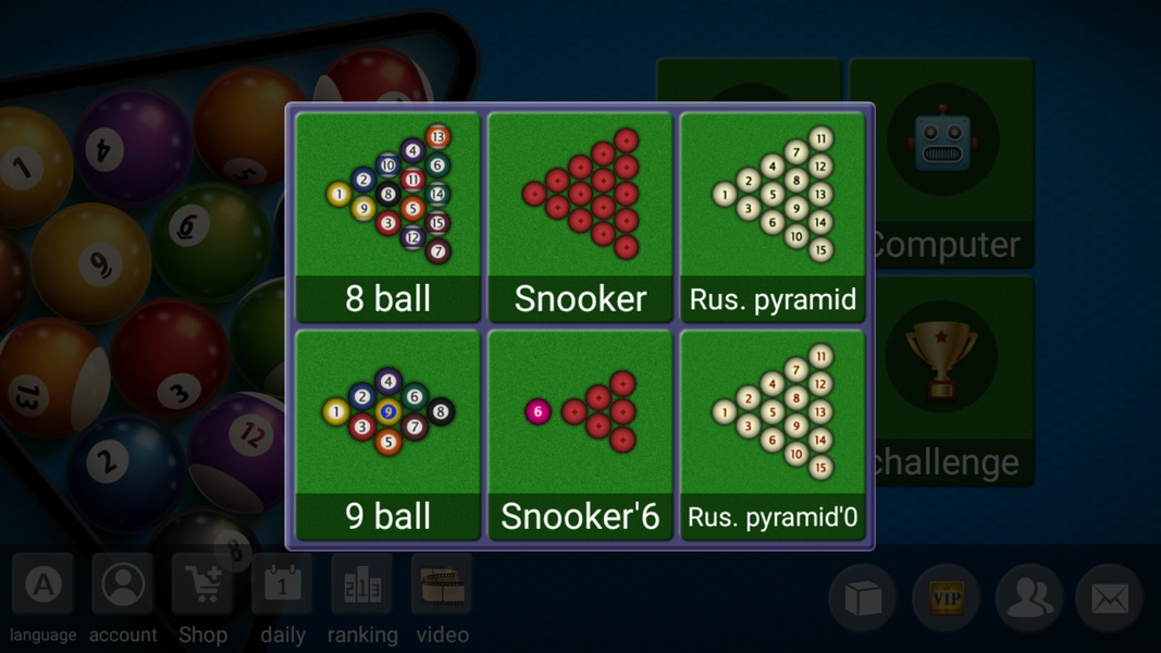 Hi! Billiards Screenshot 1