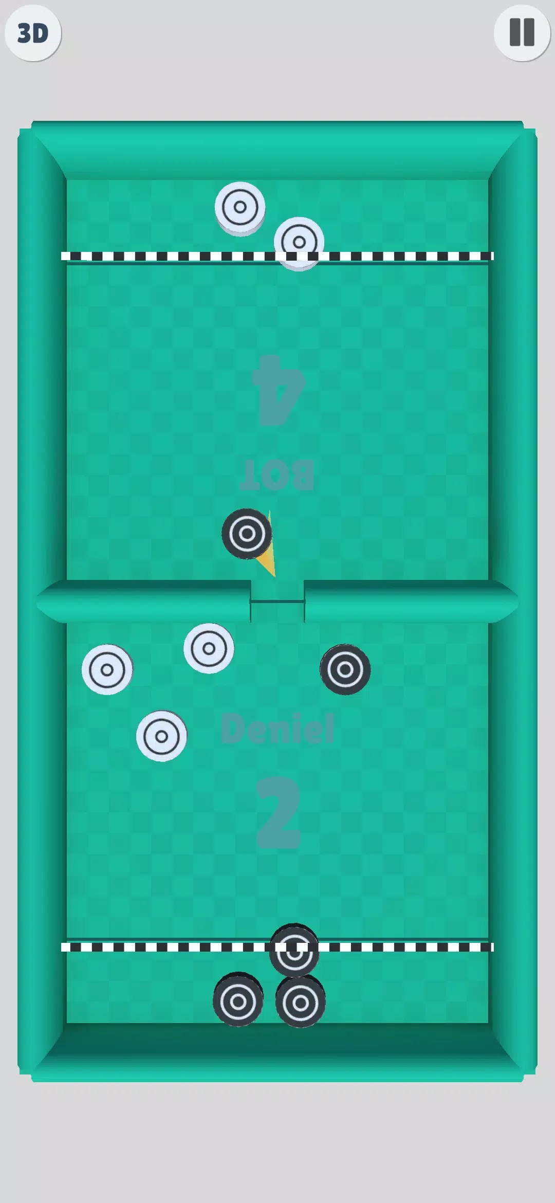 Puck Battle 2 Player Game Скриншот 1